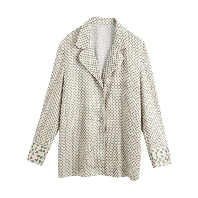 PRINTED LOOSE BLAZER