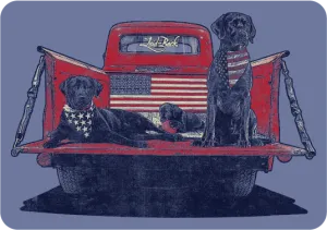 Red Truck USA Labs Die Cut Sticker