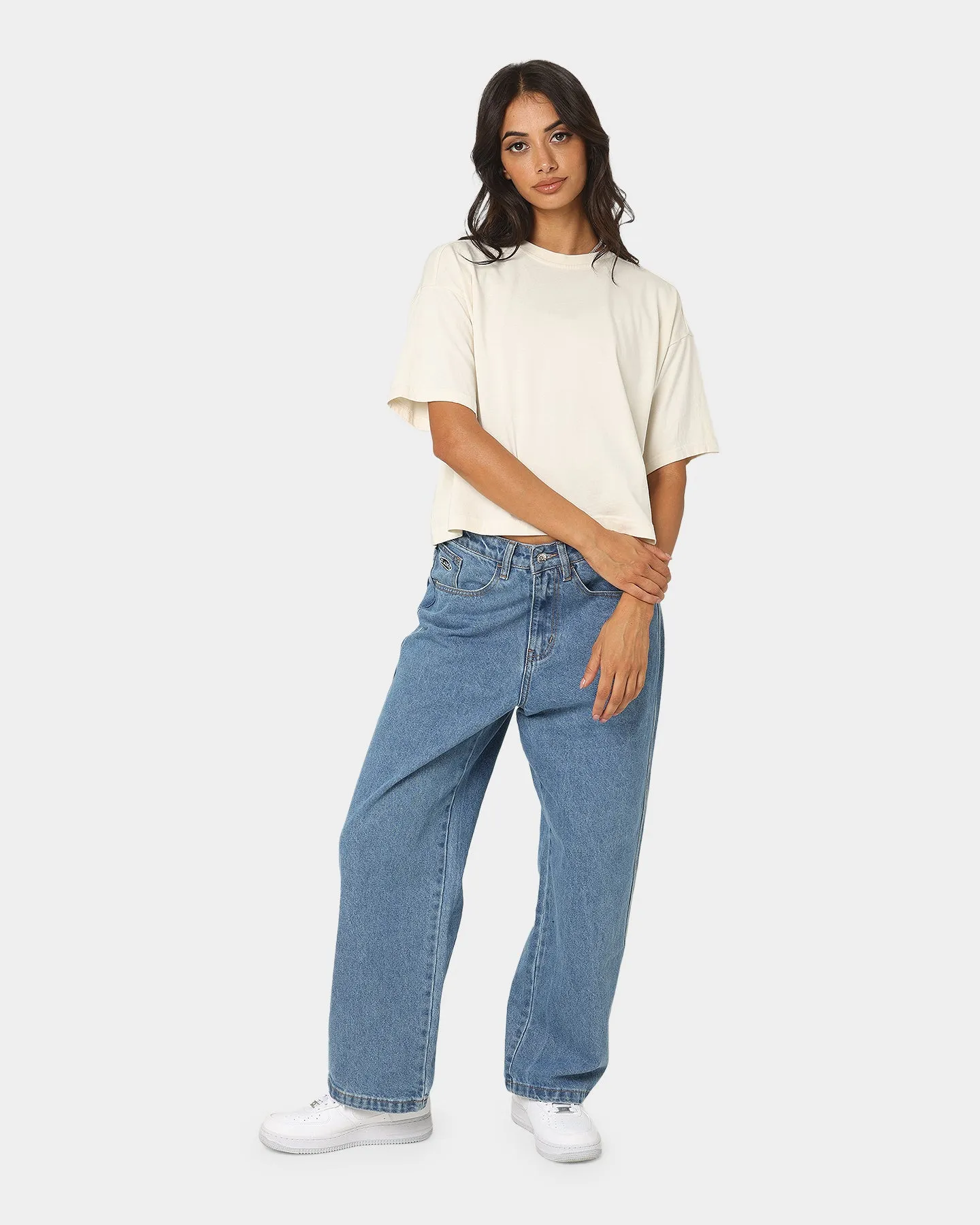 Reebok Women's Classics Natural Dye Cropped T-Shirt Non-dye