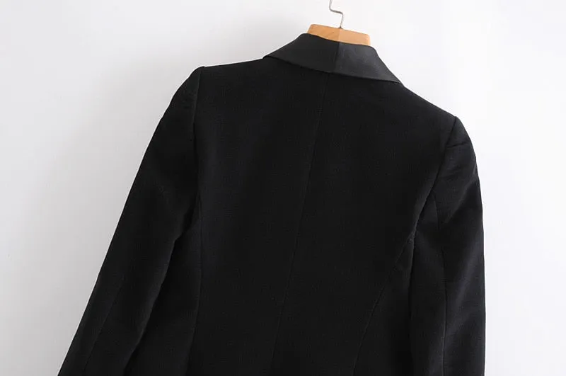 RHINESTONE BUTTONS VELVET BLAZER