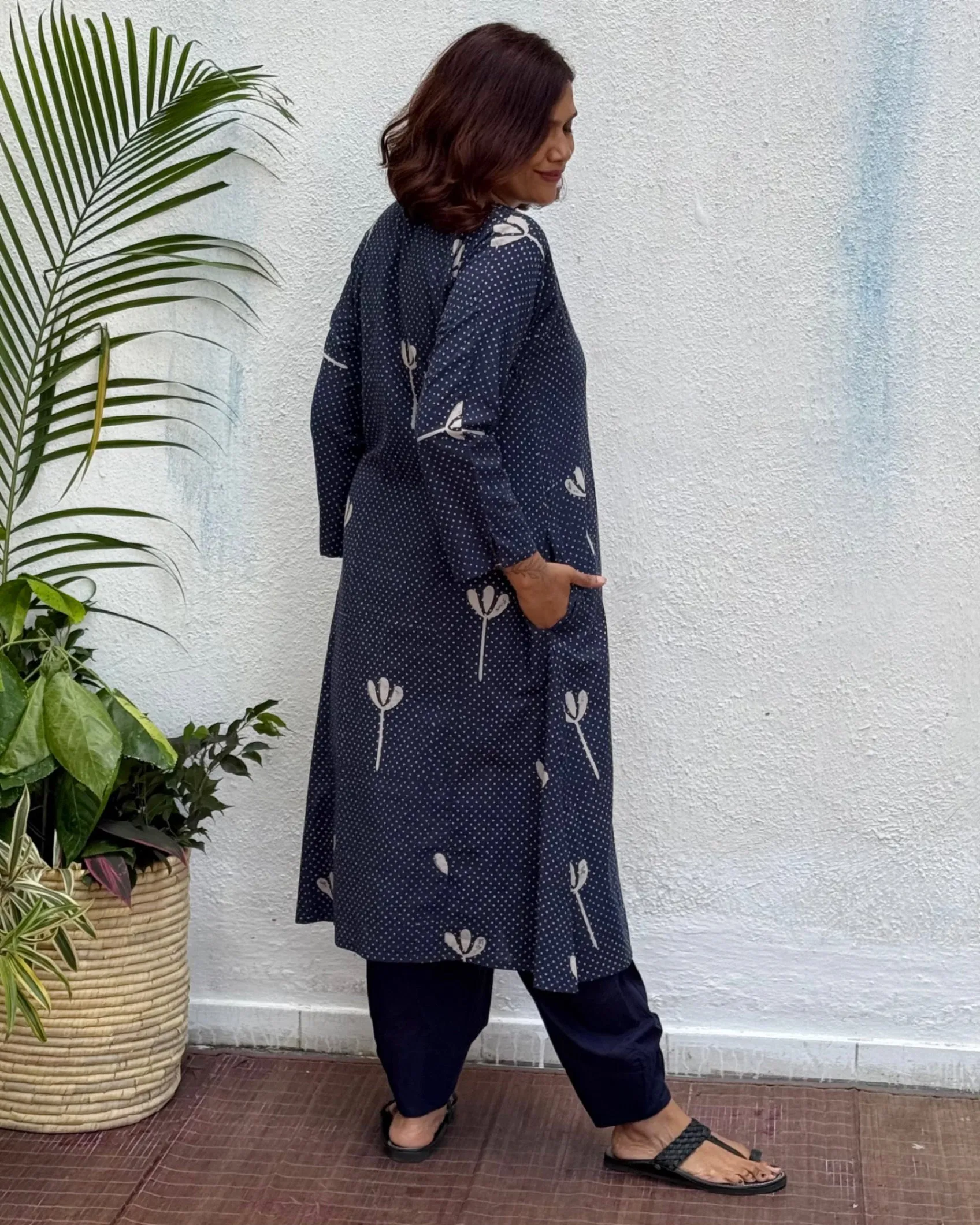 Roma Block Printed Cotton Kurti