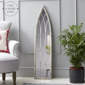 Rustic Metal Arch Mirror Indoors or Outdoors