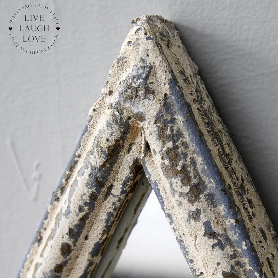 Rustic Metal Arch Mirror Indoors or Outdoors