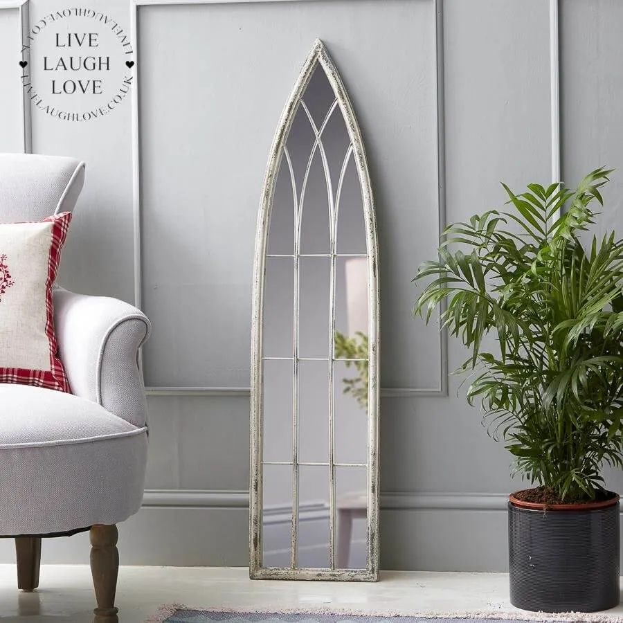Rustic Metal Arch Mirror Indoors or Outdoors