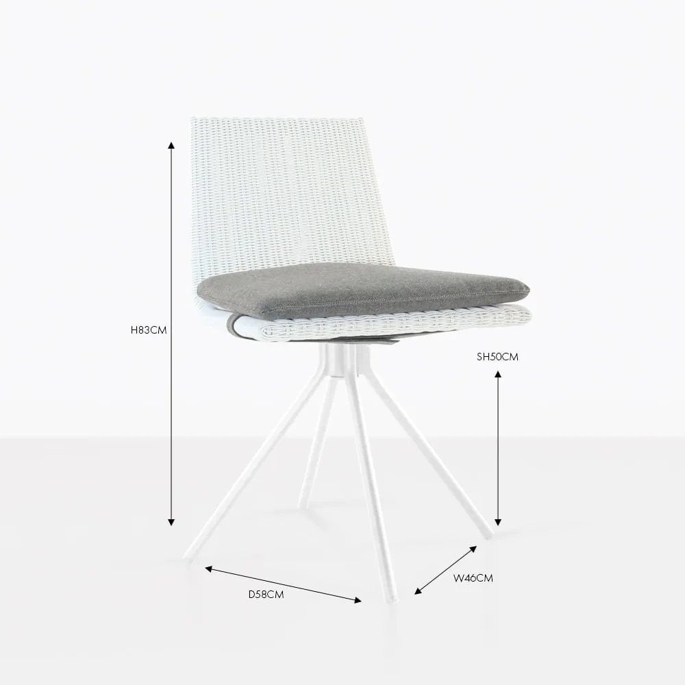 Sammie Outdoor Swivel Dining Chair