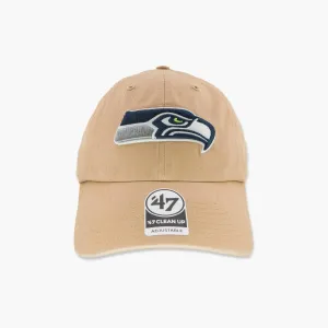 Seattle Seahawks Khaki Clean Up Adjustable Hat