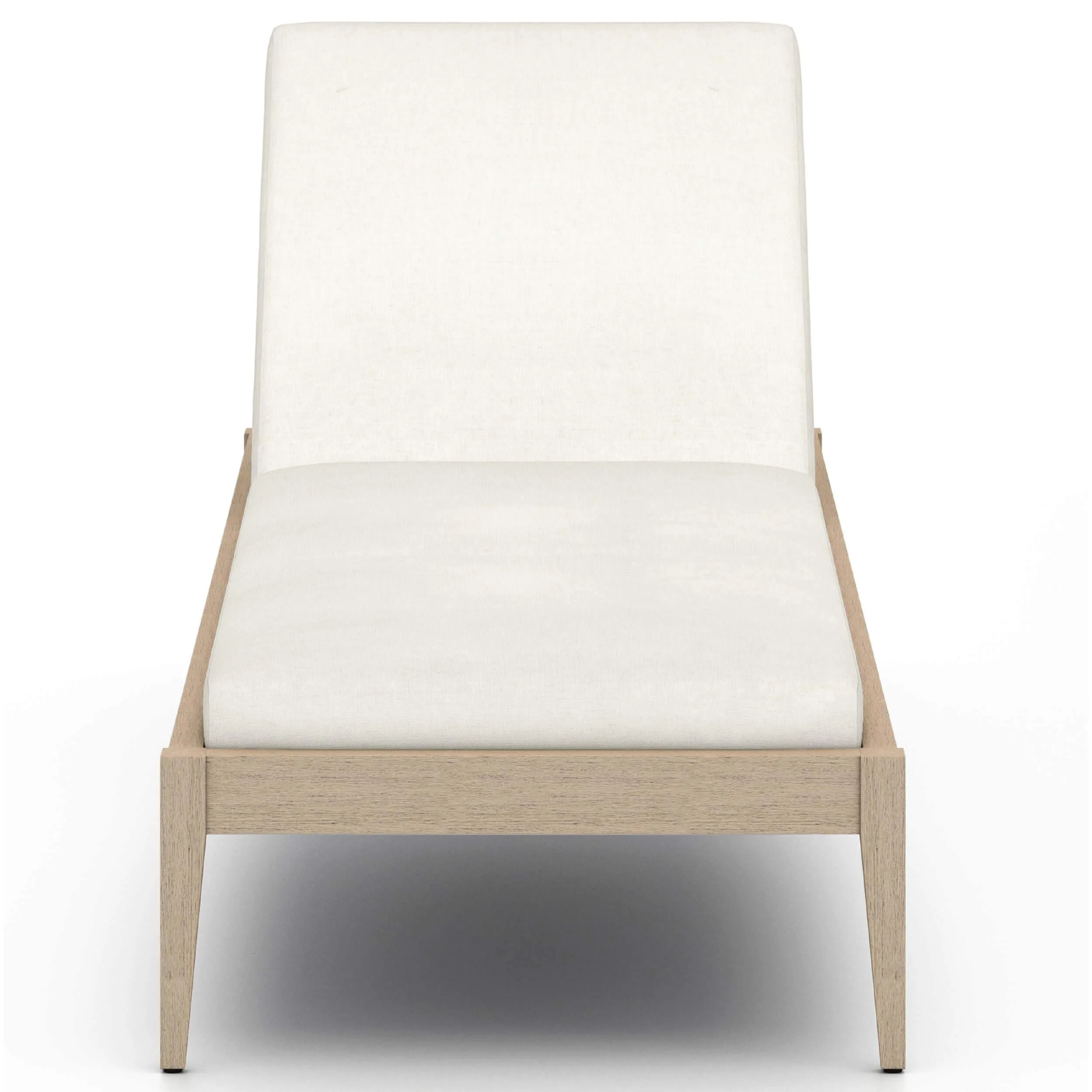 Sherwood Outdoor Chaise, Natural Ivory/Washed Brown