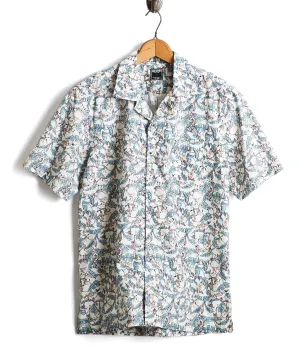 Short Sleeve Liberty Print Treetop Camp Collar Shirt