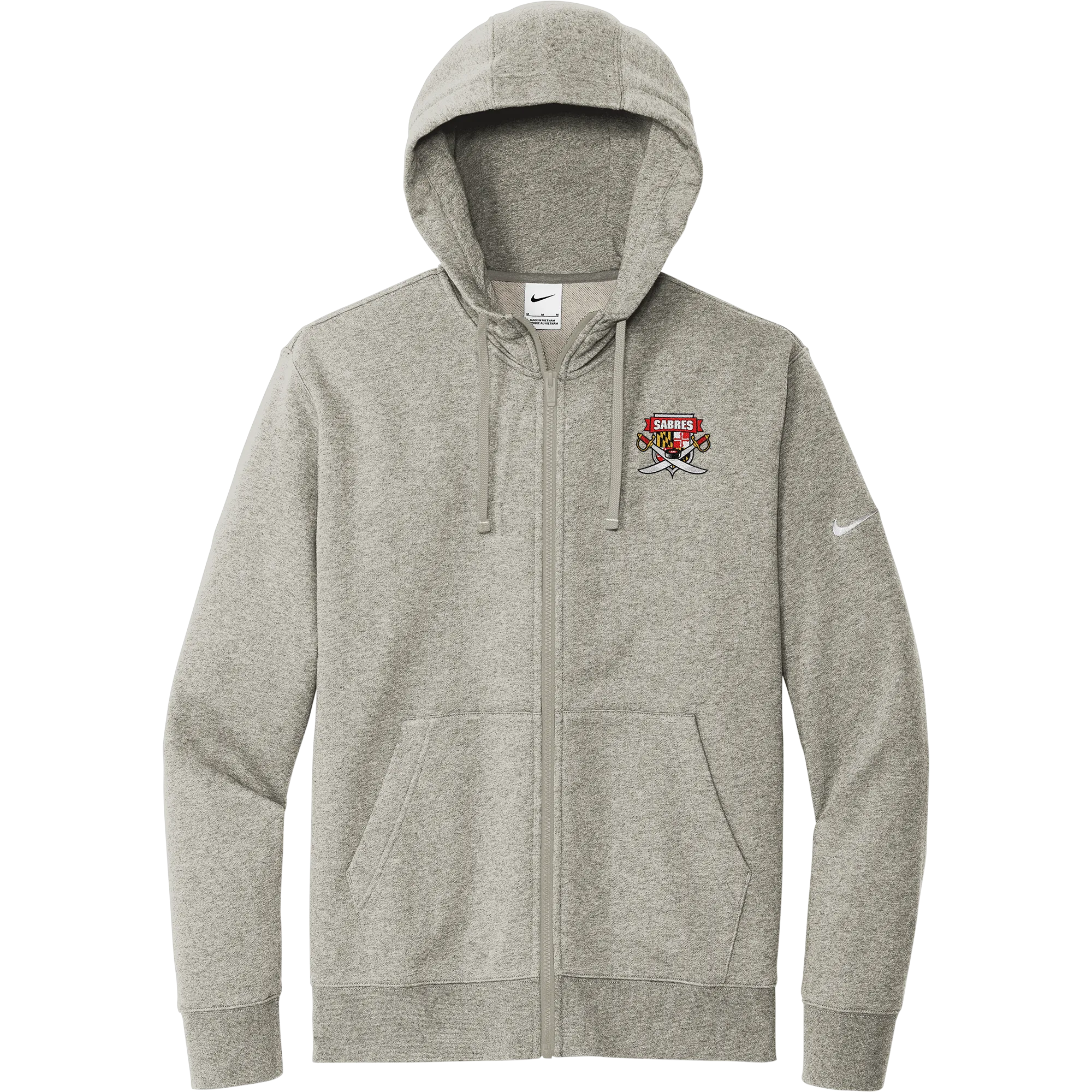 SOMD Sabres Nike Club Fleece Sleeve Swoosh Full-Zip Hoodie