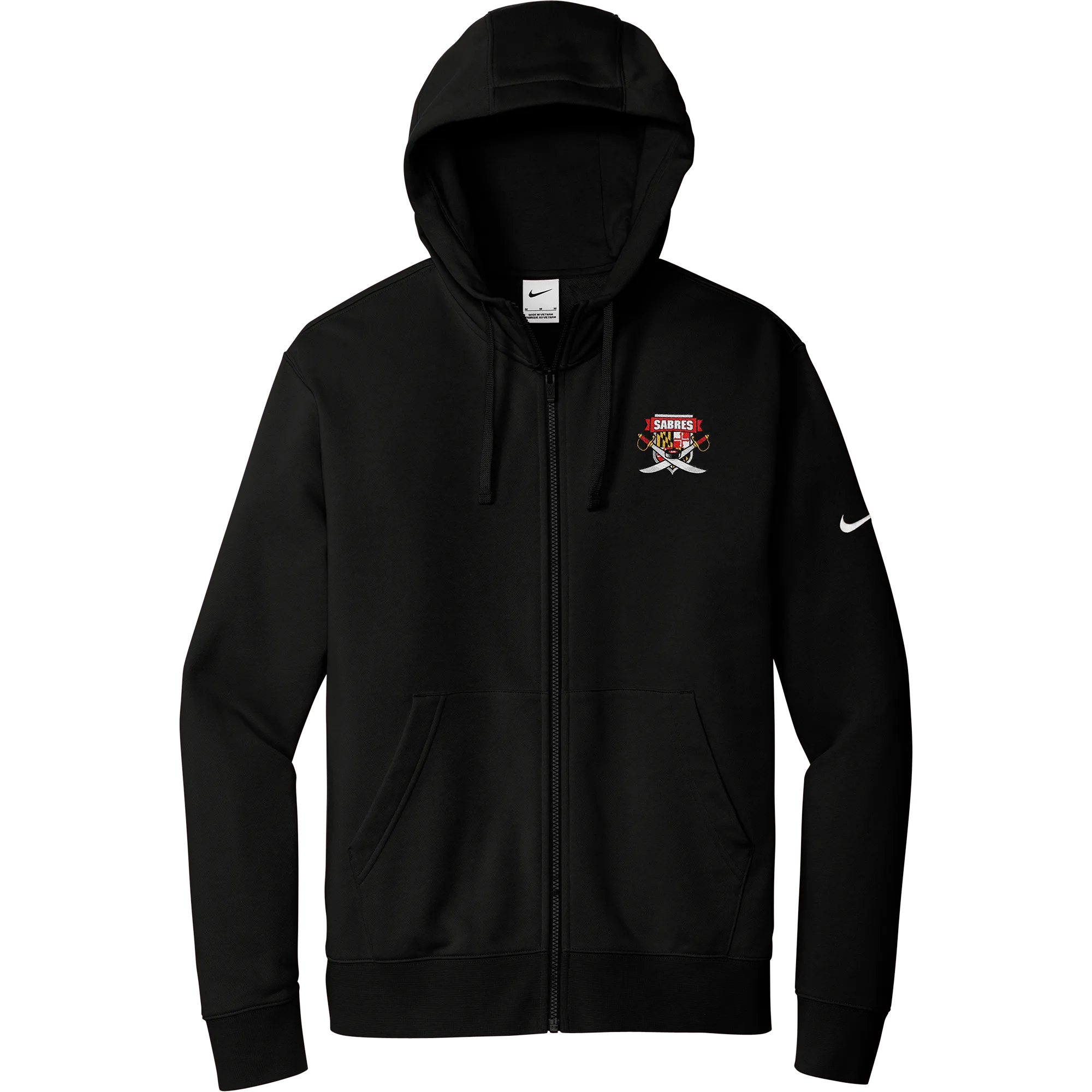 SOMD Sabres Nike Club Fleece Sleeve Swoosh Full-Zip Hoodie