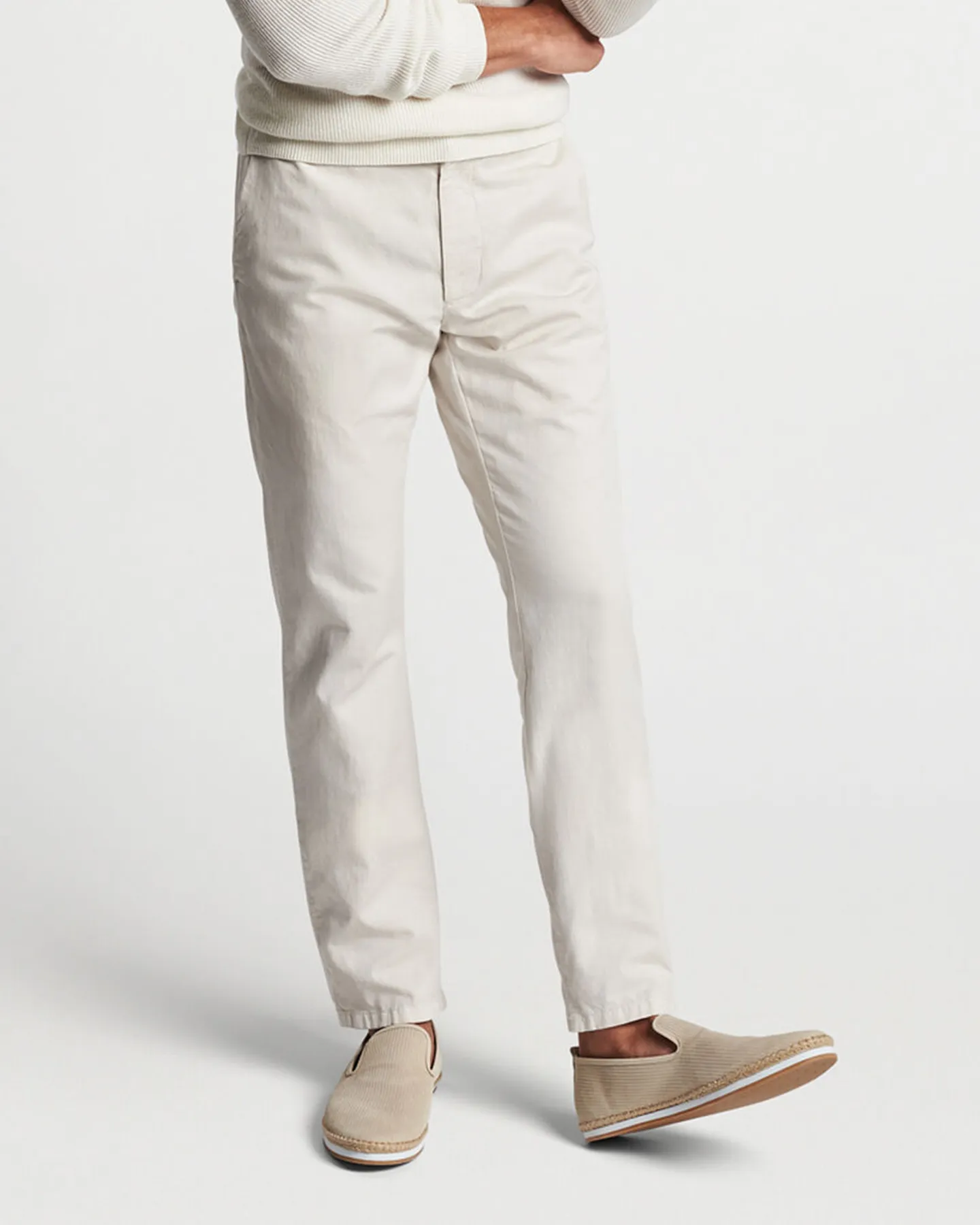 SOMERSET FLAT FRONT PANT - STONE