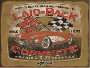 Stockman Corvette-12x16 Metal Sign