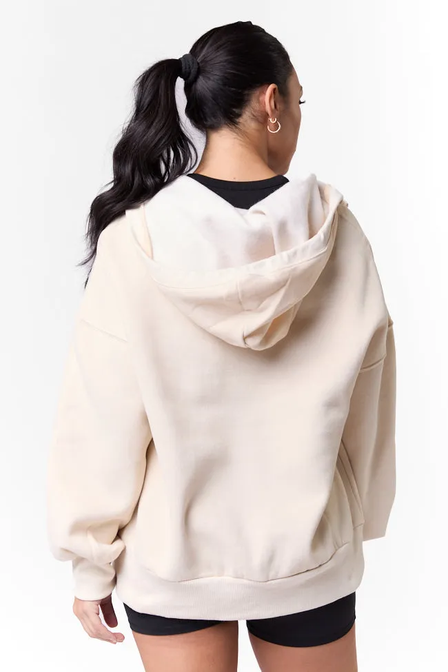 Stop and Go Stone Oversized Hooded Pullover SALE