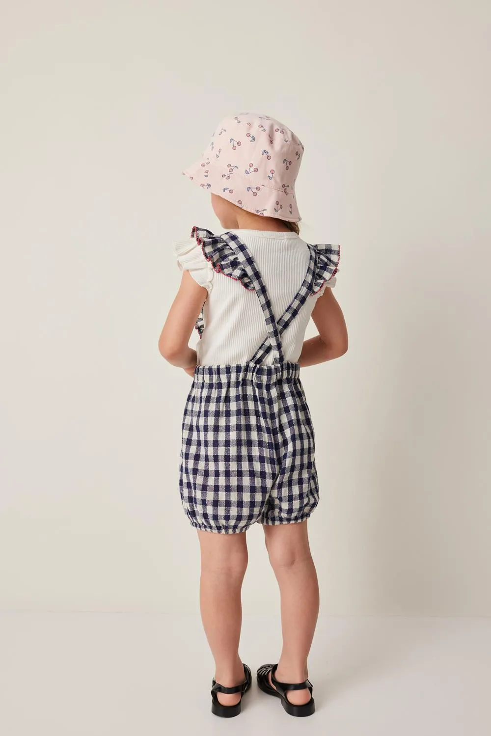 TOCOTO VINTAGE VICHY CHECK OVERALLS