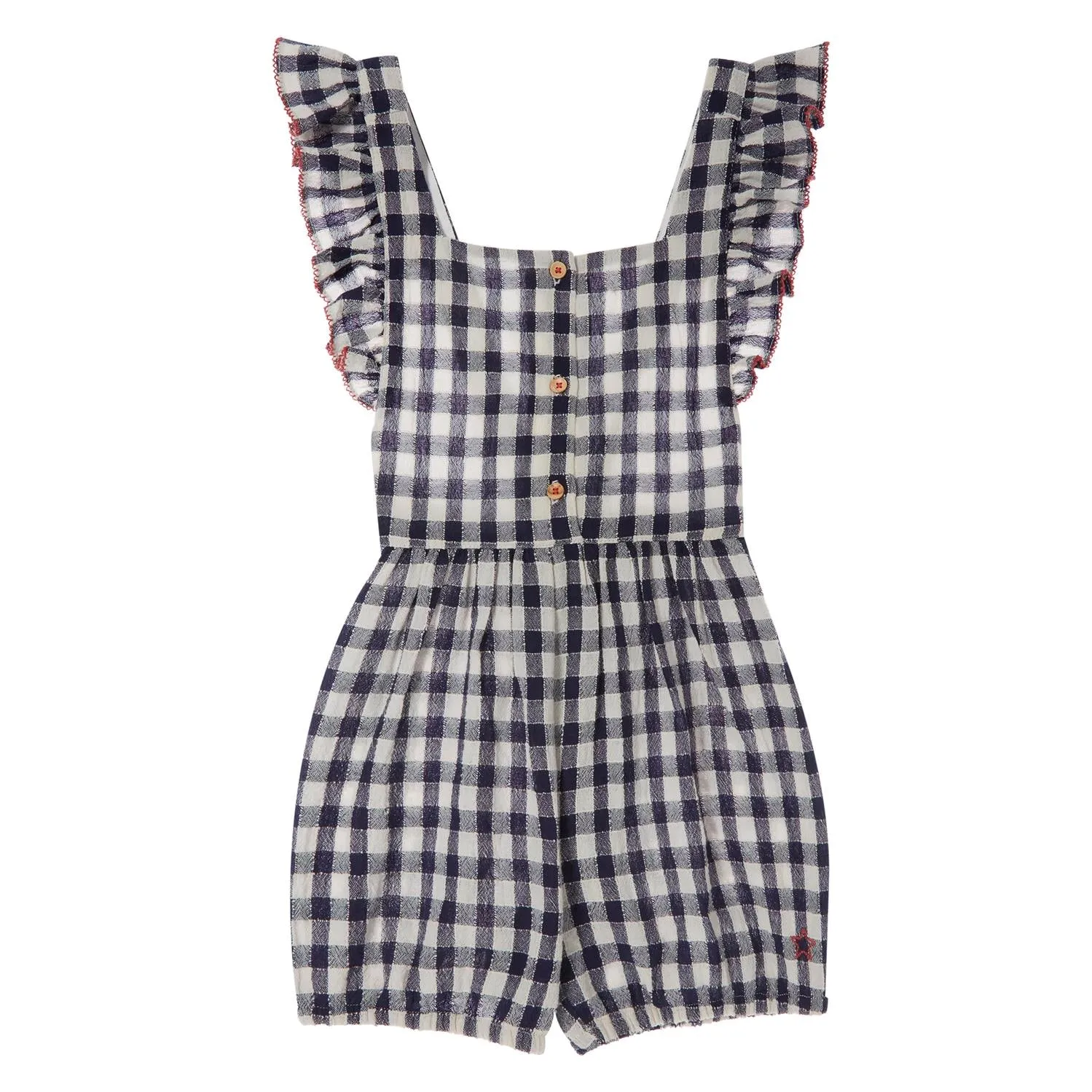 TOCOTO VINTAGE VICHY CHECK OVERALLS