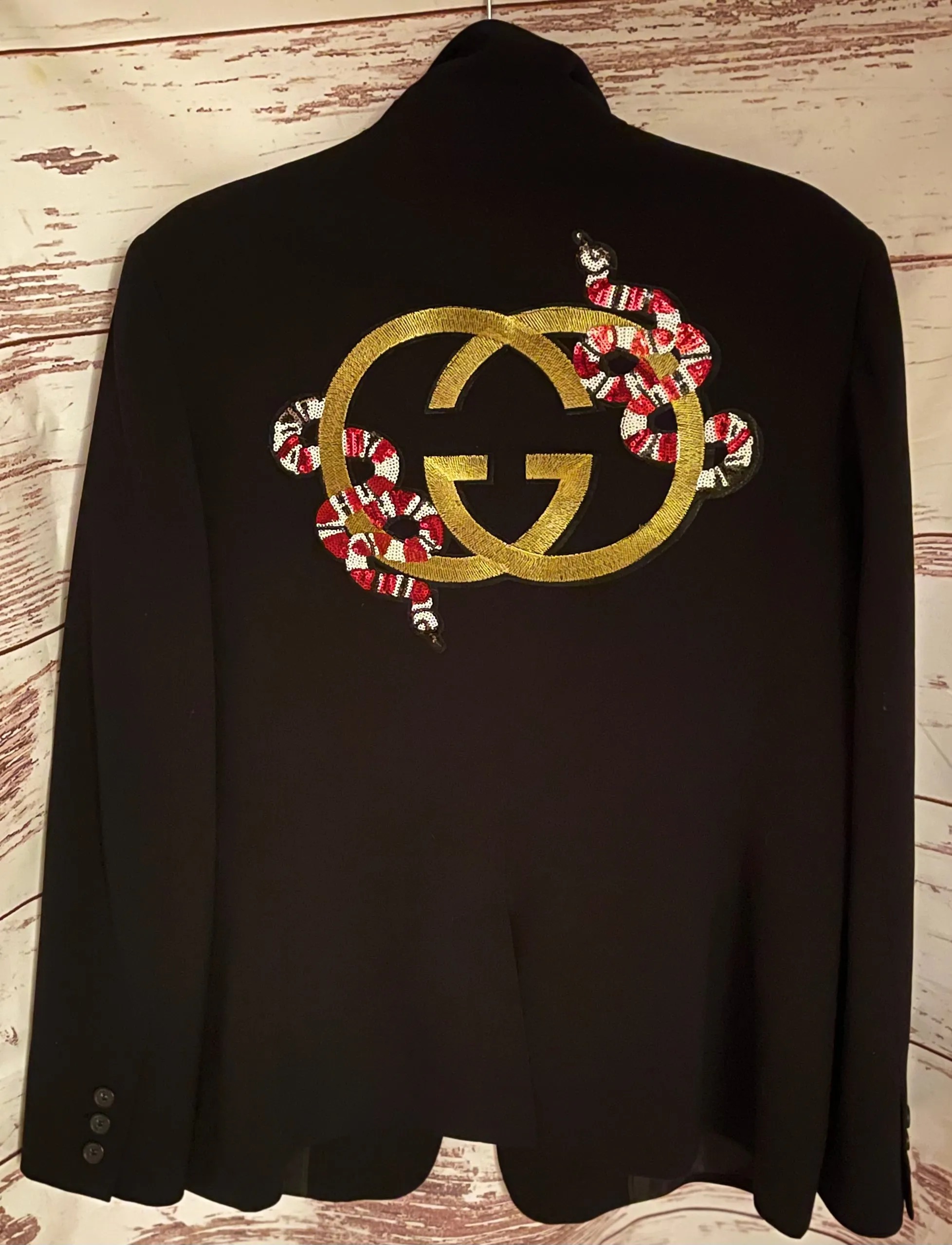 Up-cycled All the bling blazer