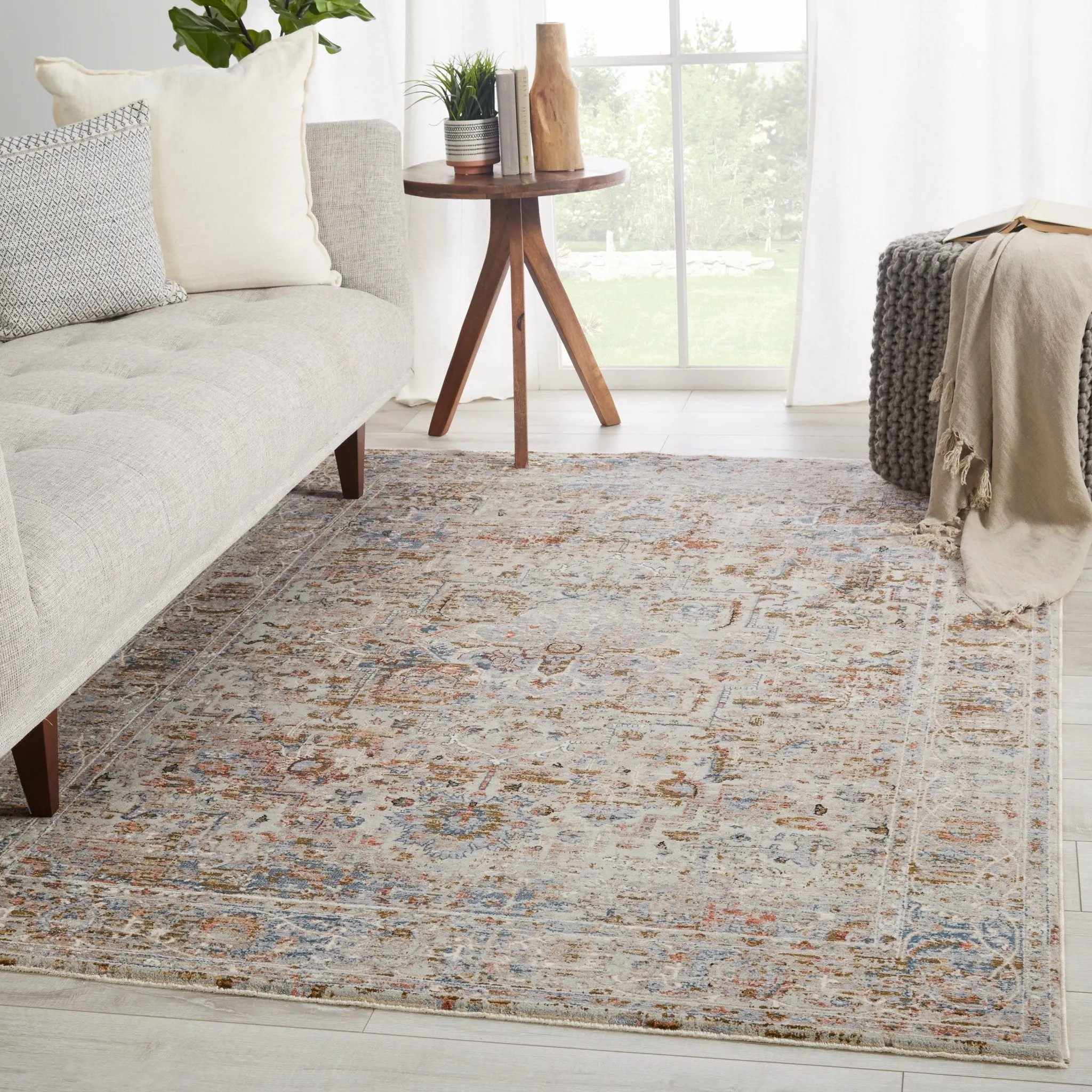 Valentia VLN09 Pierce Gray/Multicolor Rug