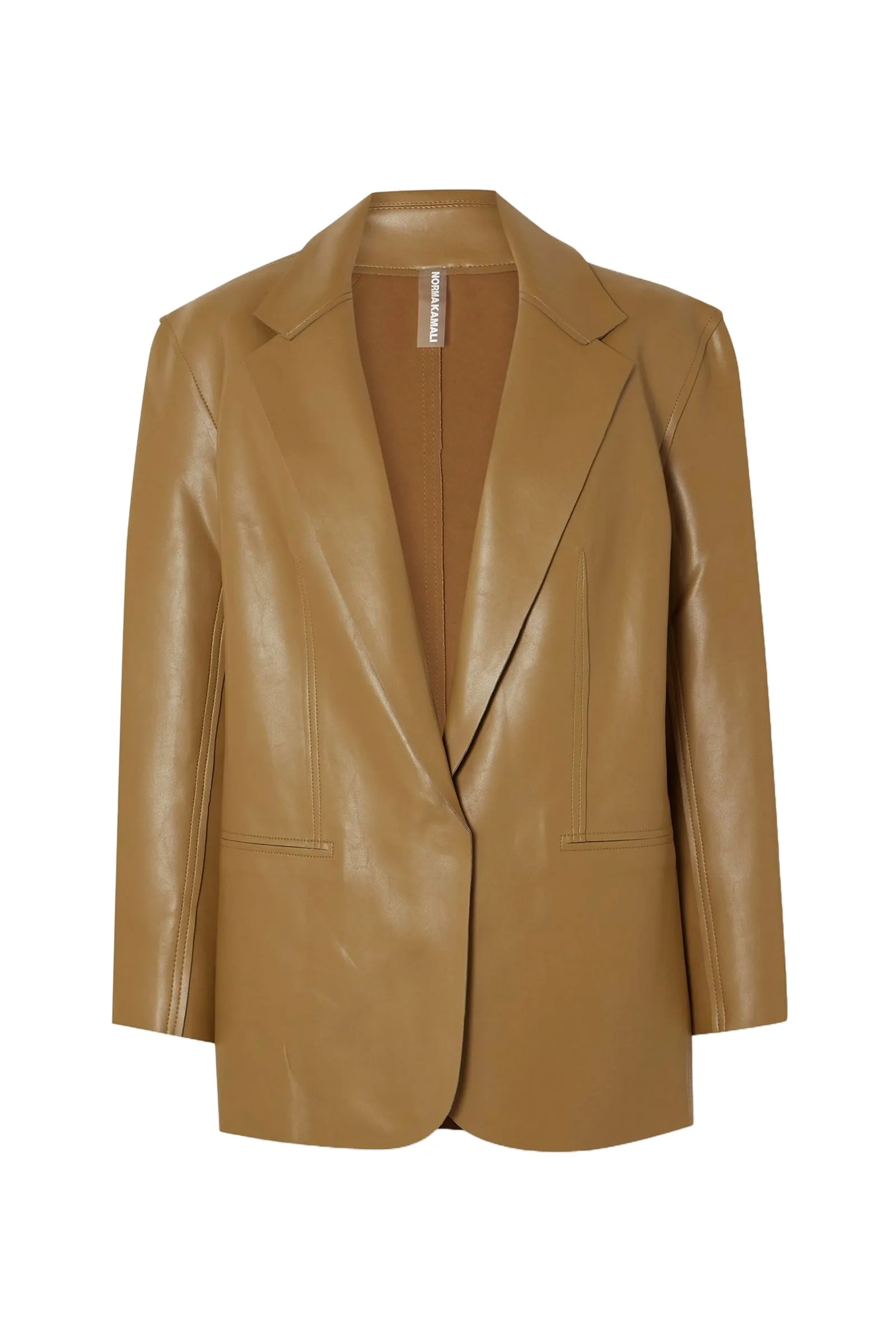 Vegan leather blazer