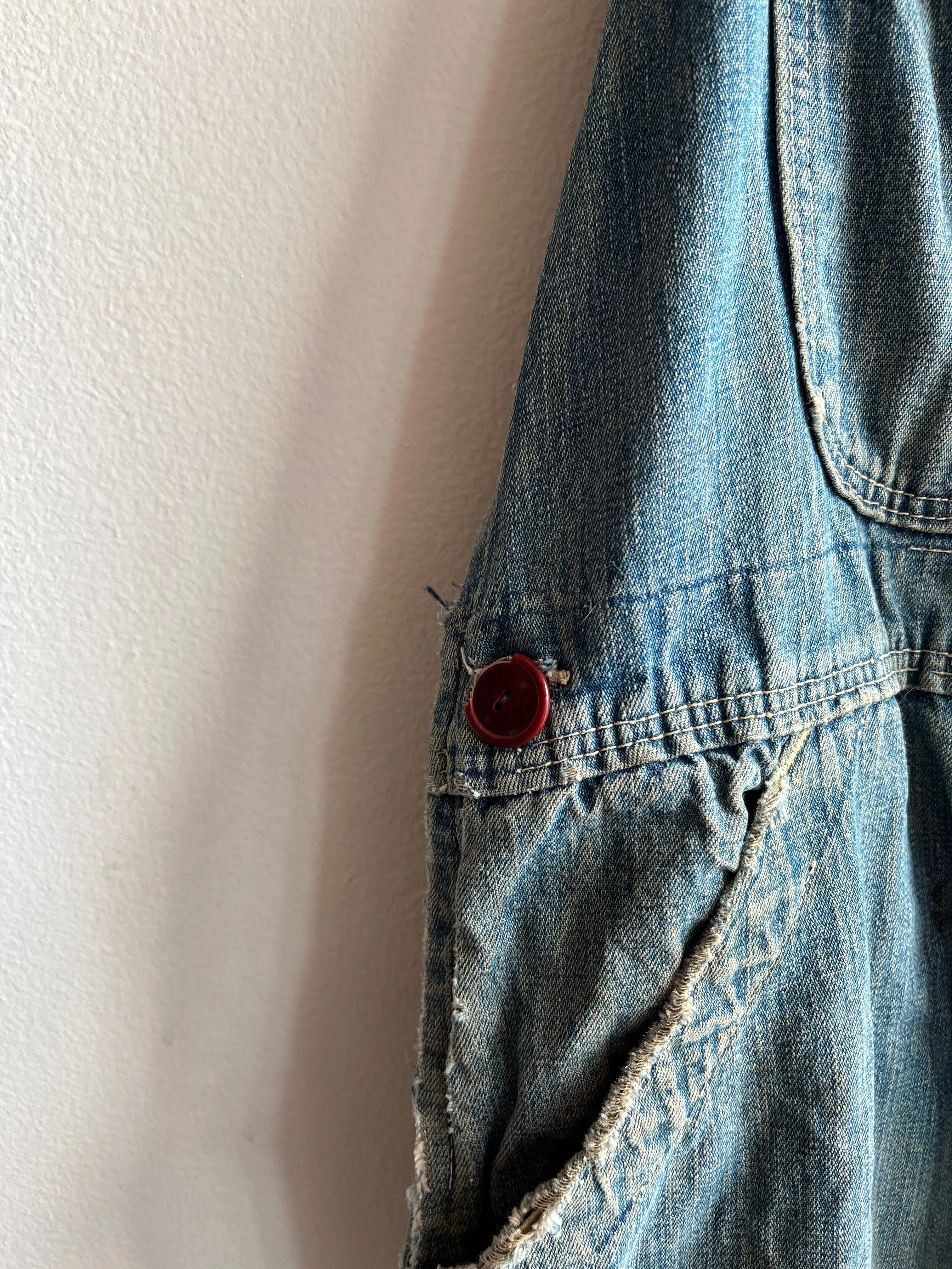 Vintage 1940s Workmaster Selvedge Denim Overalls