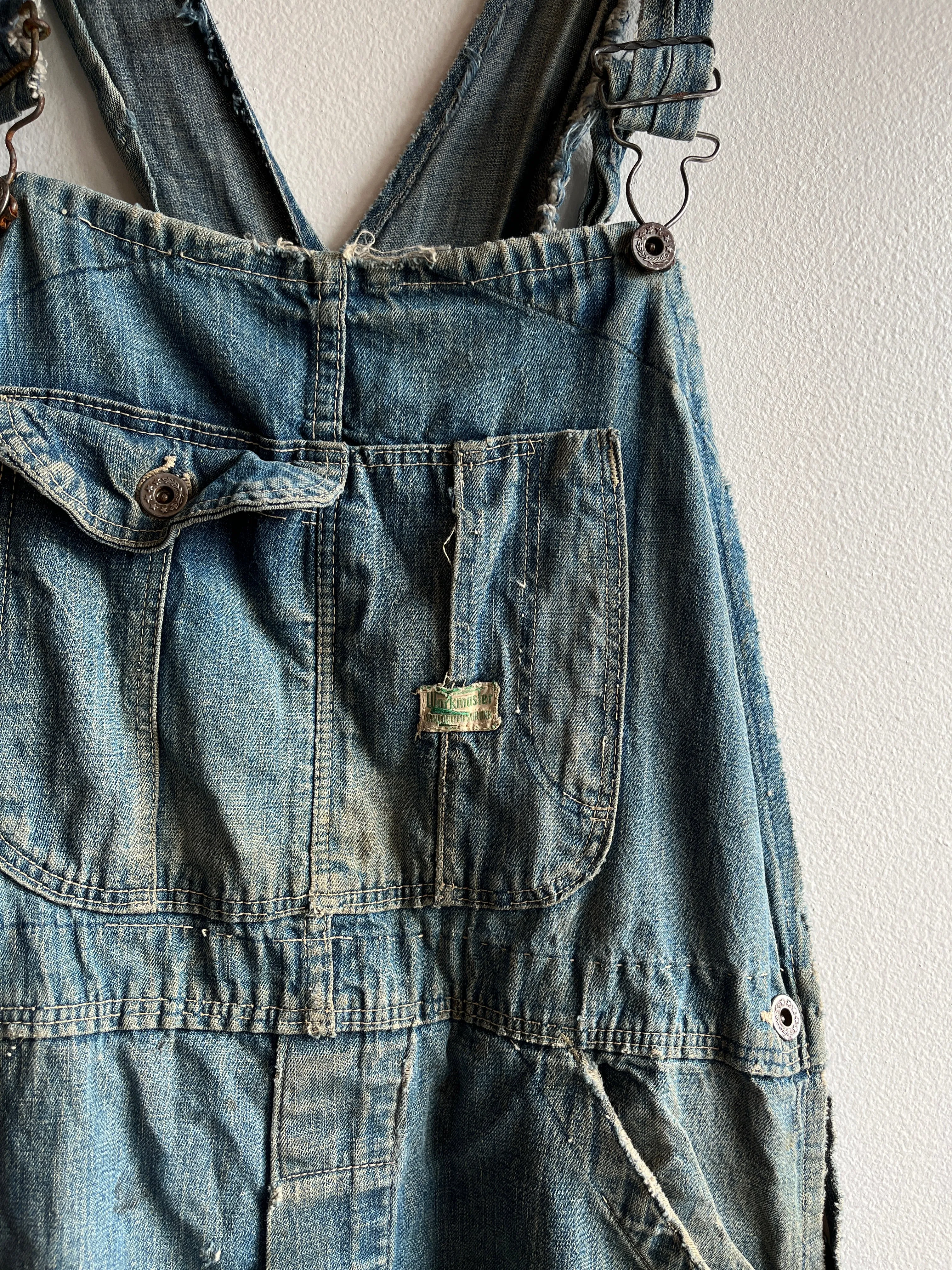 Vintage 1940s Workmaster Selvedge Denim Overalls