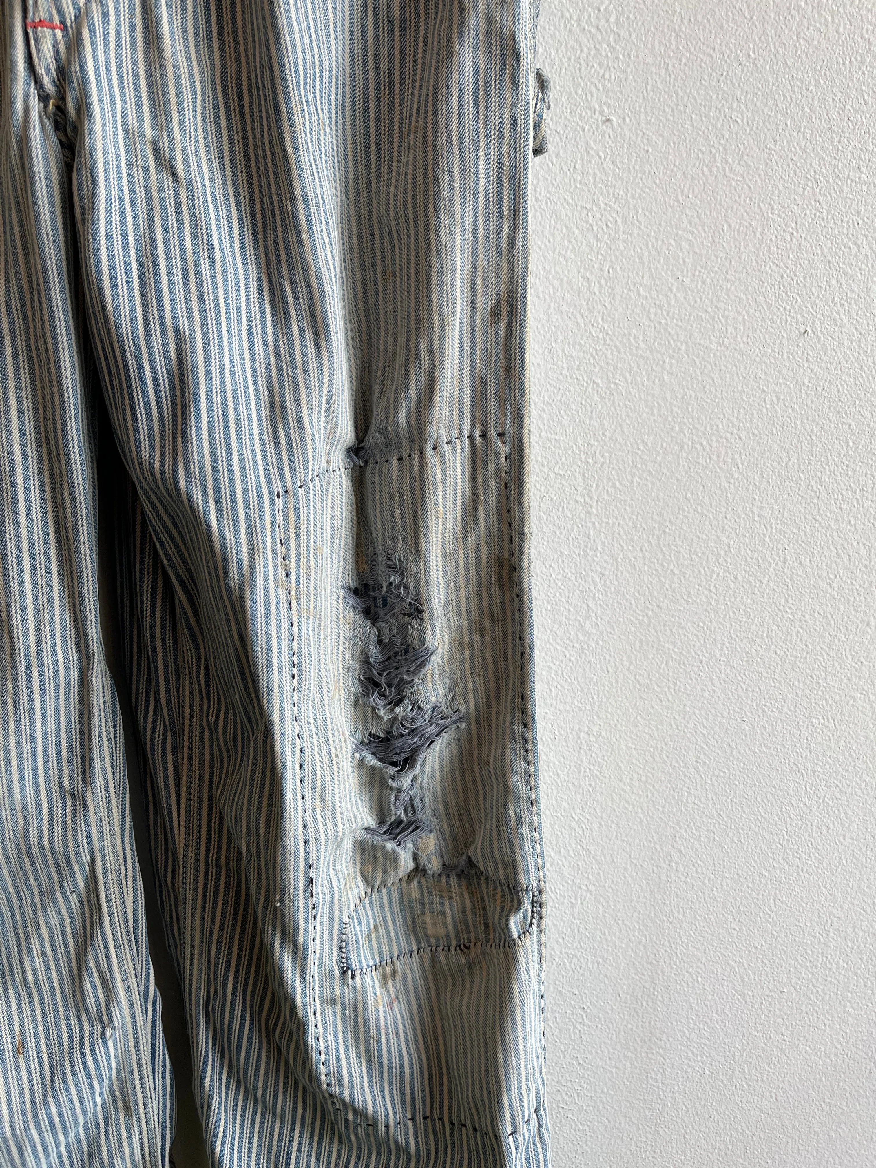 Vintage 1950s Big Mac Liberty Stripe Denim Overalls