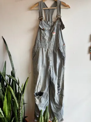 Vintage 1950s Big Mac Liberty Stripe Denim Overalls