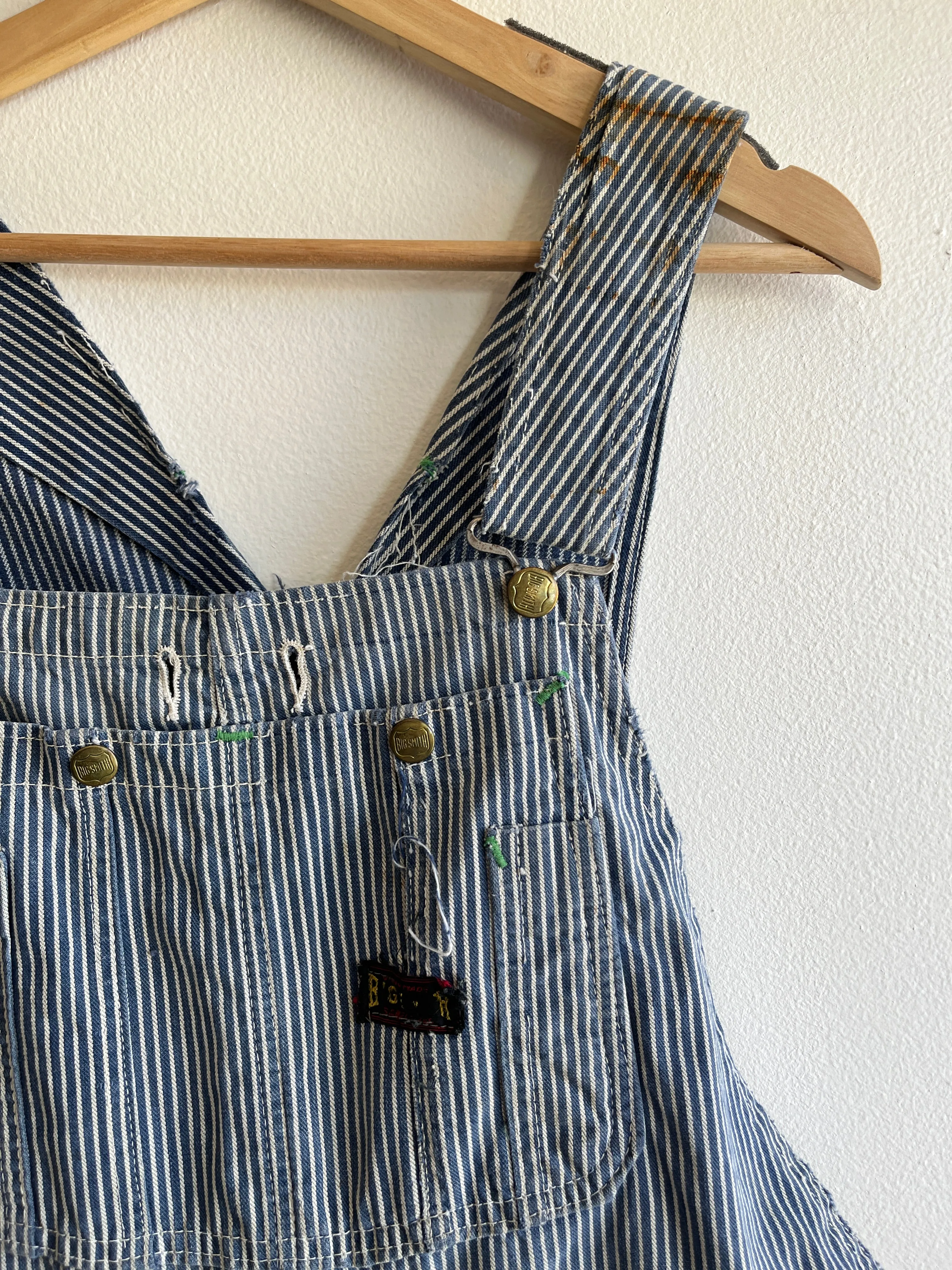 Vintage 1950s Big Smith Denim Overall Shorts