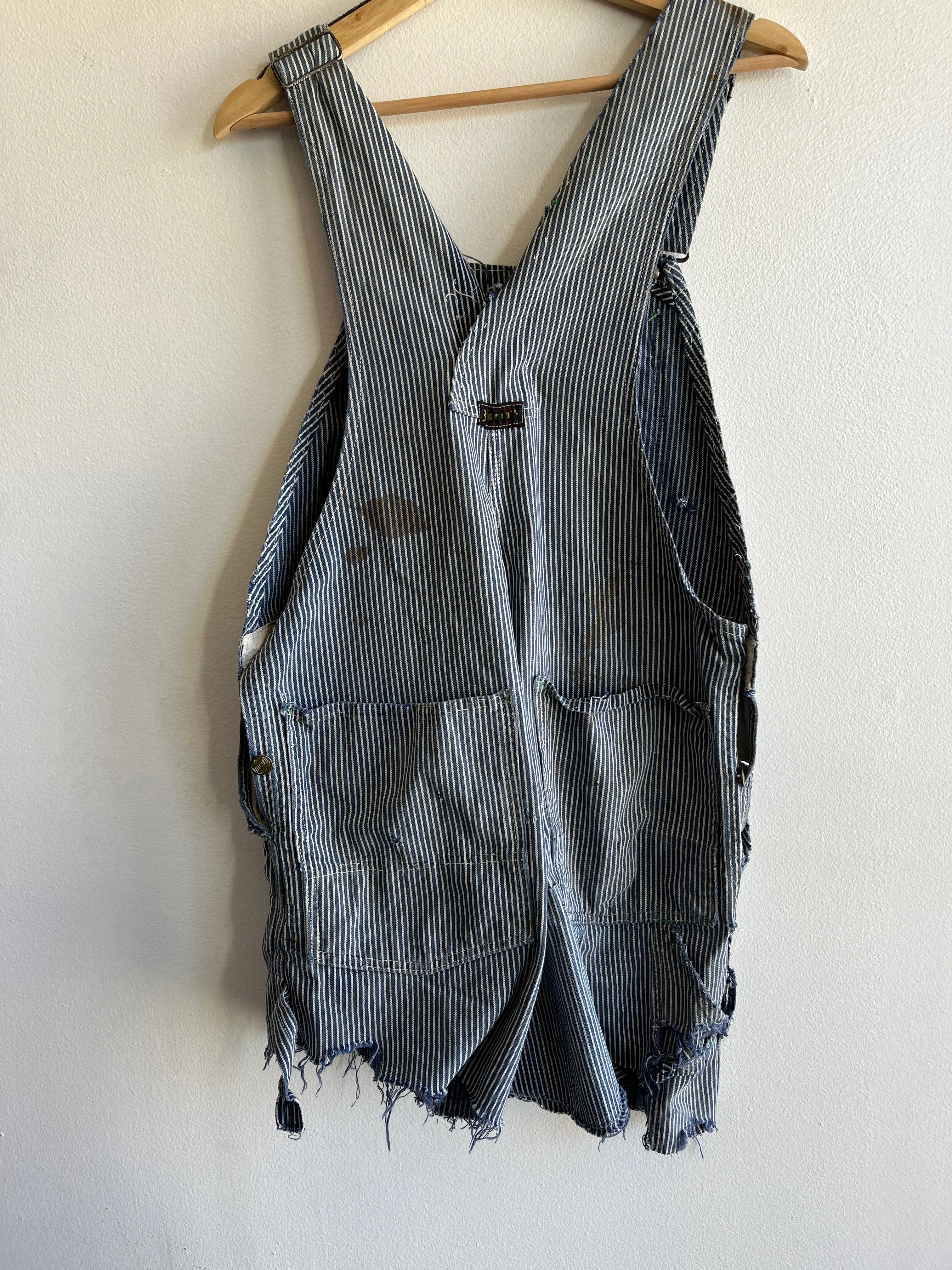 Vintage 1950s Big Smith Denim Overall Shorts